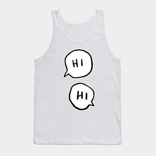 Heartstopper HI speech bubbles Tank Top